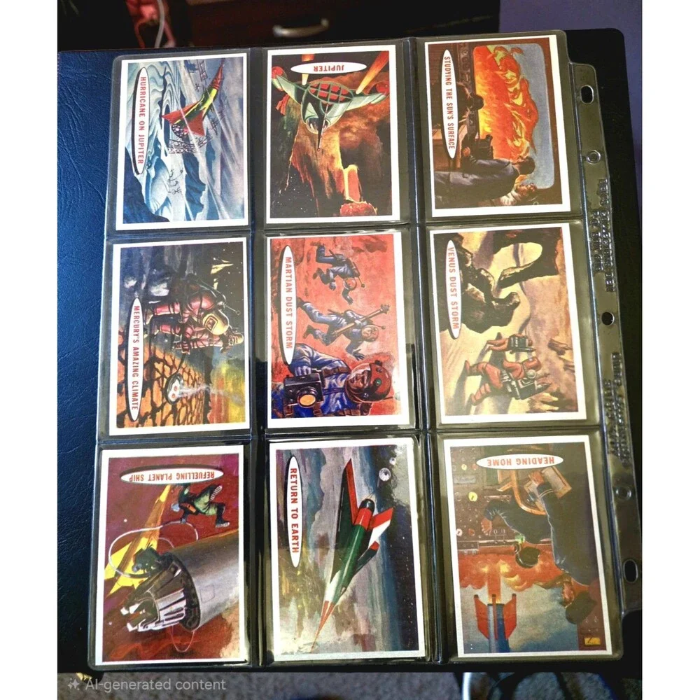 1957 Topps Space Cards Target Moon Vintage Sci-Fi Trading Card Lot Original